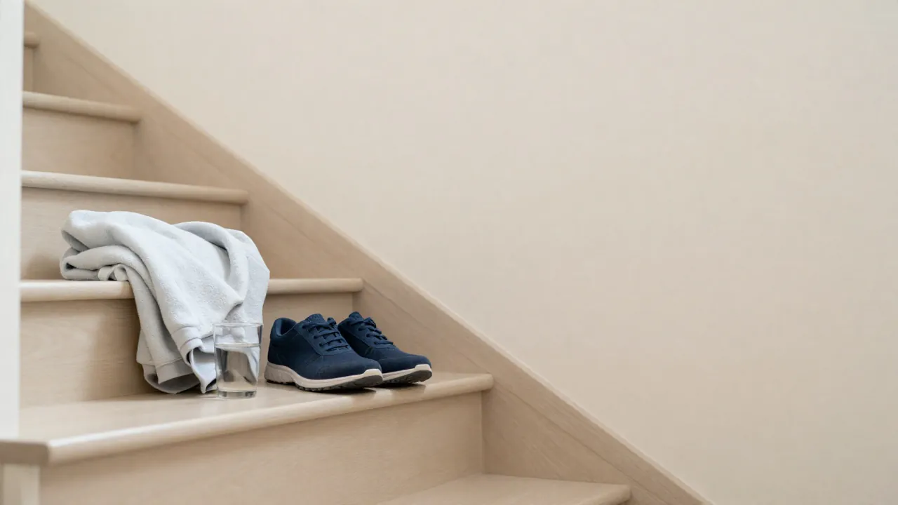 Buty i szklanka wody ilustrujące zmęczenie przy anemia, jakie daje objawy - Anemia – jakie daje objawy?